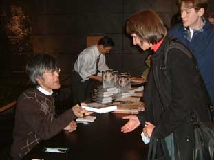 Signing at The Japan Society